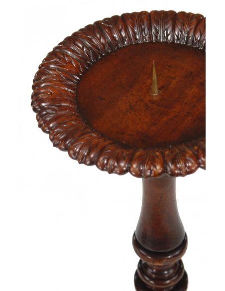 Decorative Accessories High Quality Furniture Candlestand in Medium Walnut
