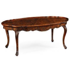 Coffee Tables High End Furniture Oval Carved Coffee Table