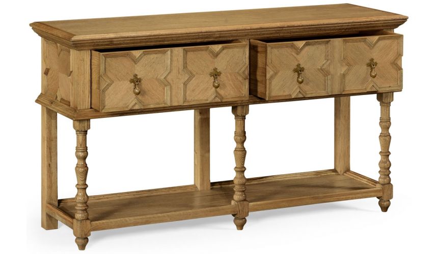 Light oak Tudor style sideboard buffet