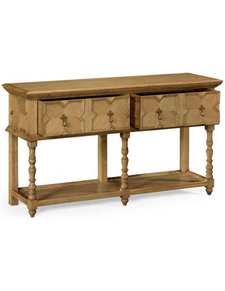 Light oak Tudor style sideboard buffet