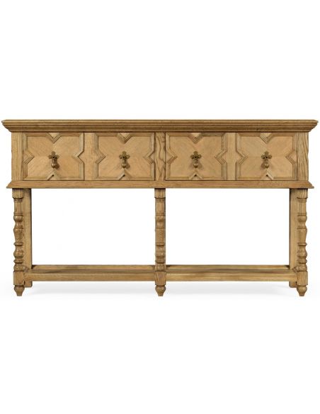 Light oak Tudor style sideboard buffet