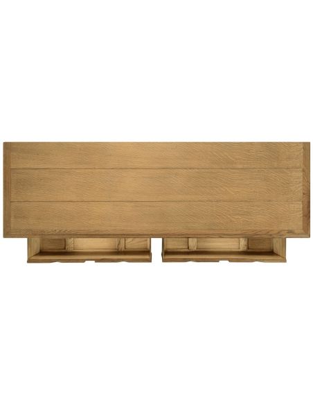 Light oak Tudor style sideboard buffet