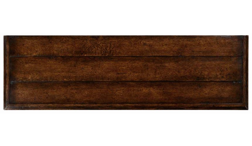 Tudor style Distressed Dark Oak Sideboard-80