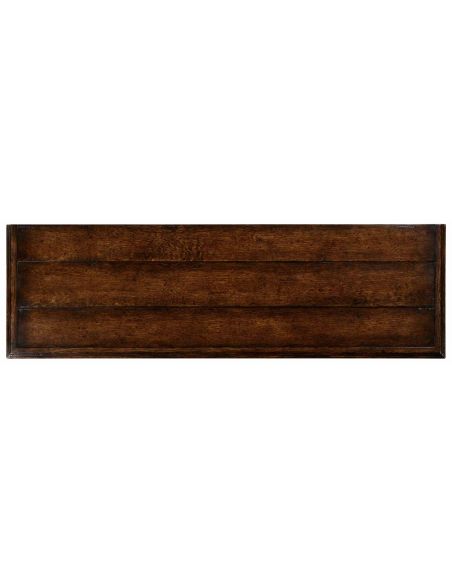 Tudor style Distressed Dark Oak Sideboard-80