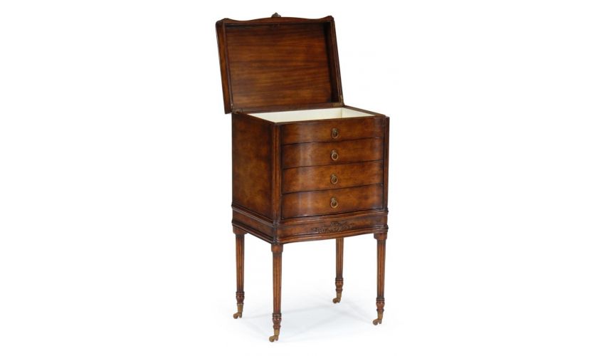 Decorative Accessories Walnut Stand Chest of Drawers laundry hamper