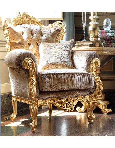 Tufted Upholstered Armchair