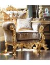 Luxury Leather & Upholstered Furniture Tufted Upholstered Armchair