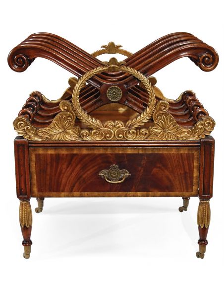 Square & Rectangular Side Tables Empire style Mahogany Furniture-11