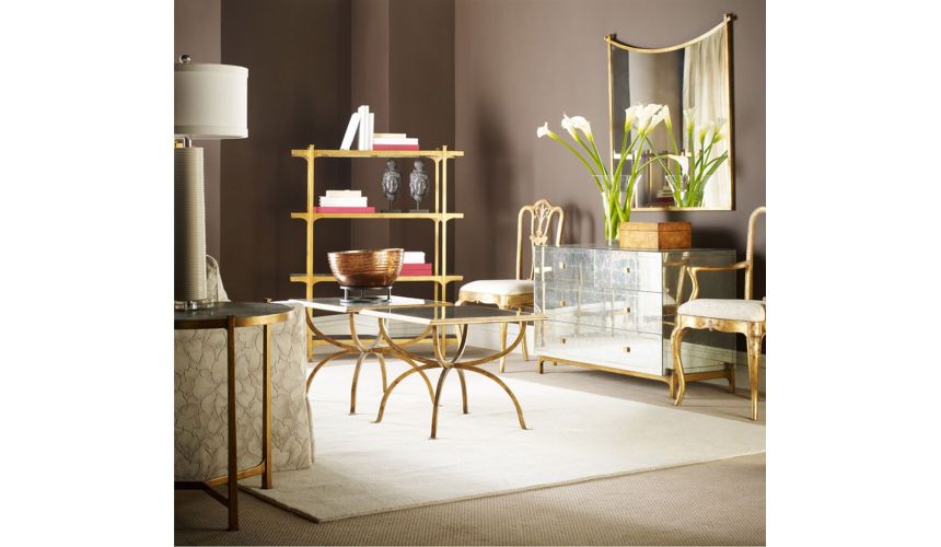 Dining Chairs 18th Century style Gilded Walnut Armchair-39