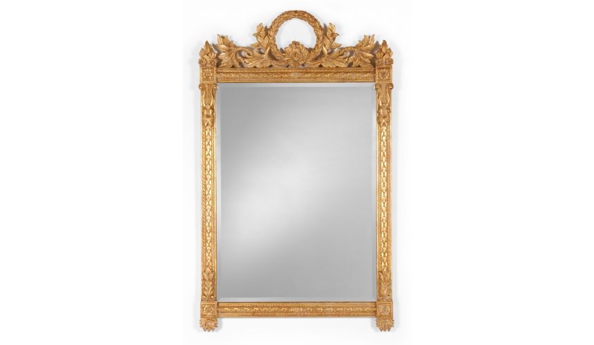 Napoleonic style Gilded Rectangular Mirror-62