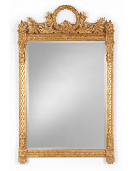 Napoleonic style Gilded Rectangular Mirror-62