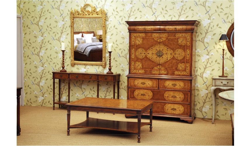 Napoleonic style Gilded Rectangular Mirror-62