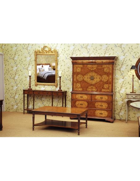 Napoleonic style Gilded Rectangular Mirror-62