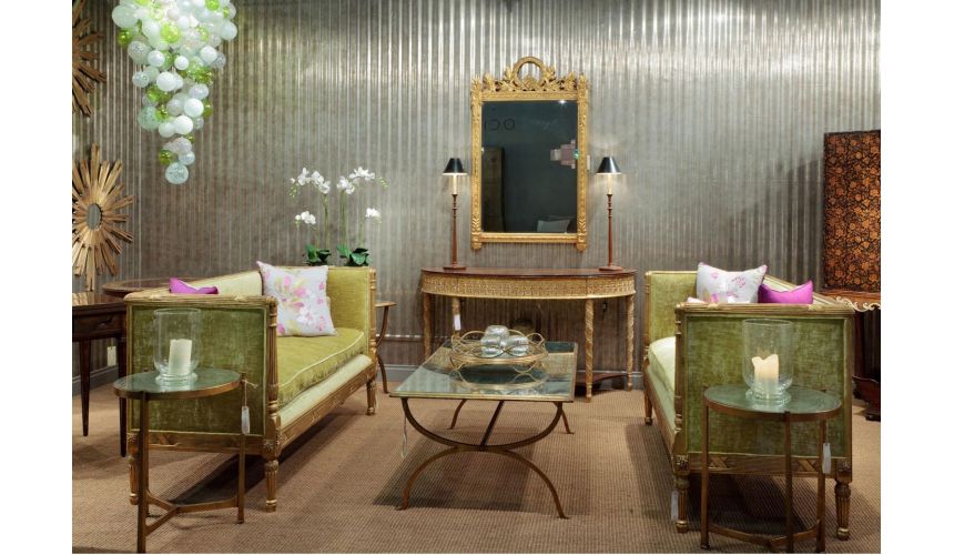 Napoleonic style Gilded Rectangular Mirror-62