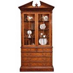 Breakfronts & China Cabinets Antique China Display Cabinet-74