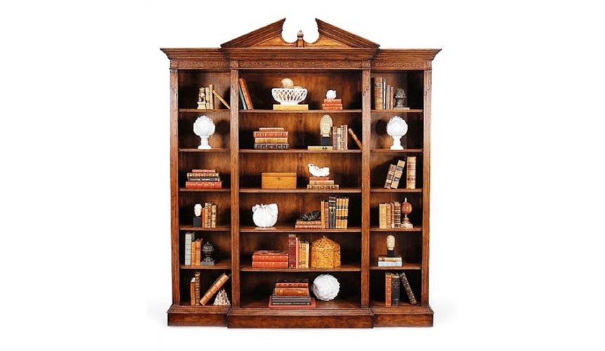 Bookcases Library bookcase display cabinet armories - fine furniture
