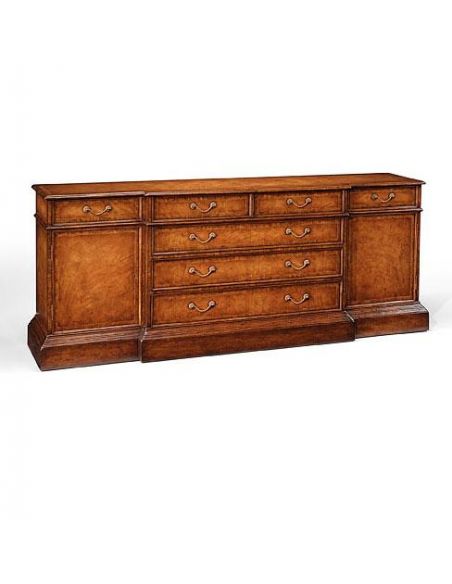 Chest Of Drawers Walnut Office Sideboard