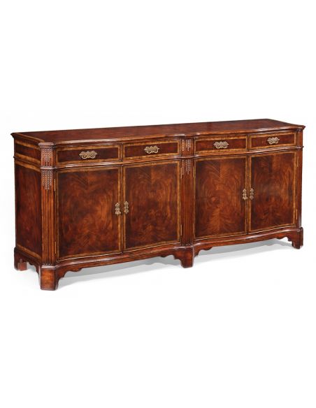 Chest Of Drawers Mahogany Sideboard with fine hand made hardware and hand carving