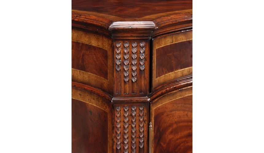 Breakfronts & China Cabinets Chest Of Drawers Mahogany Sideboard with fine hand made hardware and hand carving