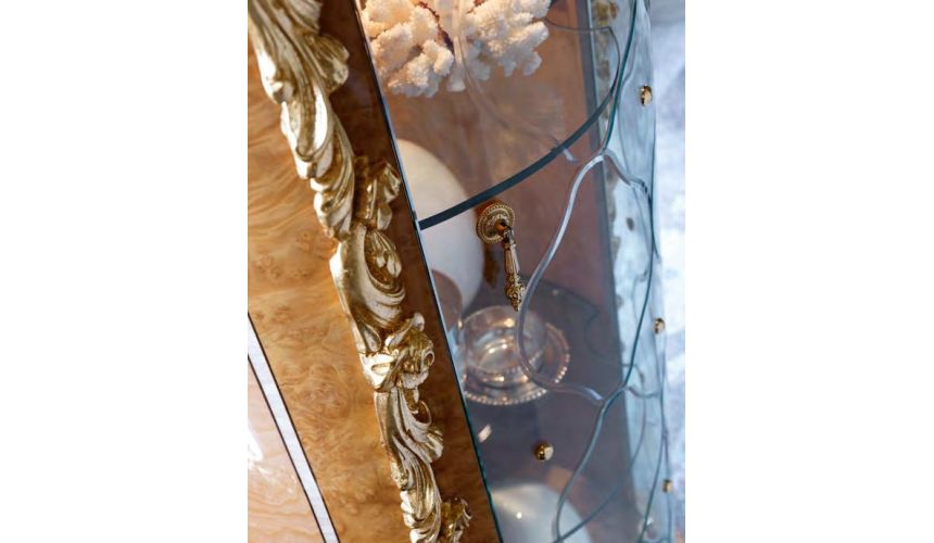 Breakfronts & China Cabinets Glass Paneled Display Cabinet from our exclusive empire collection