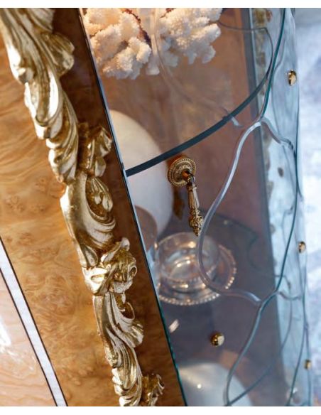 Breakfronts & China Cabinets Glass Paneled Display Cabinet from our exclusive empire collection