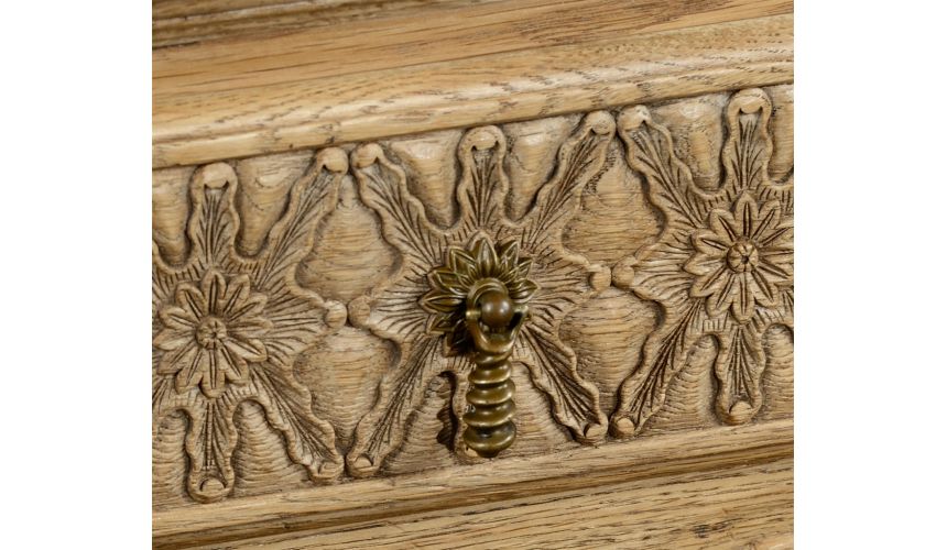 Gothic Style Furniture Light oak square side table