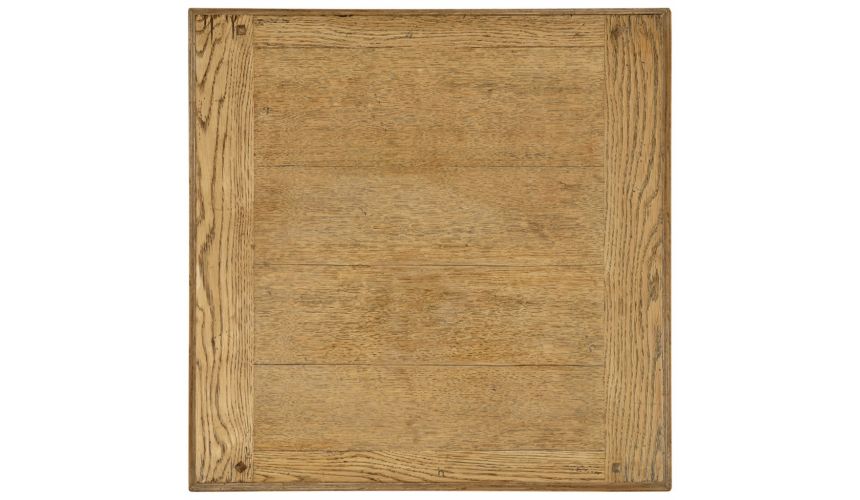 Gothic Style Furniture Light oak square side table