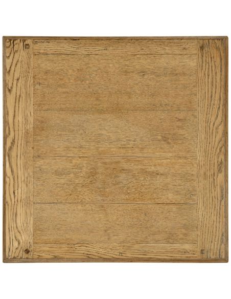 Gothic Style Furniture Light oak square side table