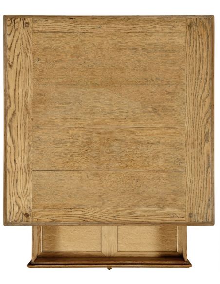 Gothic Style Furniture Light oak square side table