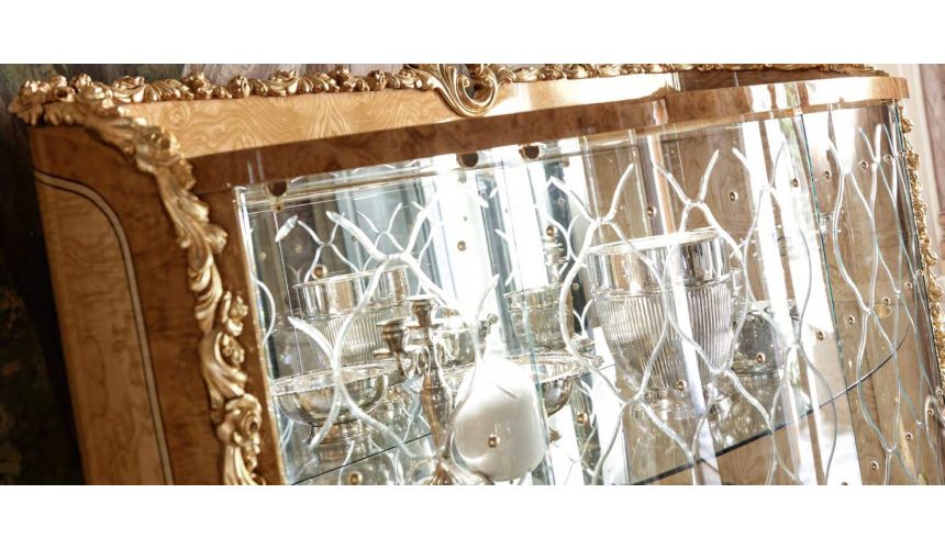 Breakfronts & China Cabinets Glass Paneled Display Cabinet from our exclusive empire collection