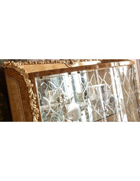 Breakfronts & China Cabinets Glass Paneled Display Cabinet from our exclusive empire collection