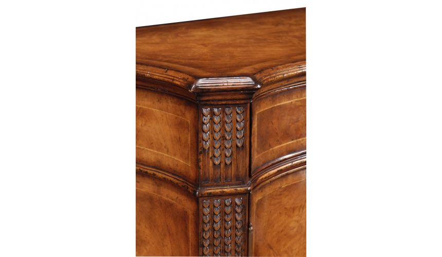 Breakfronts & China Cabinets Chest Of Drawers Crotch Walnut Sideboard