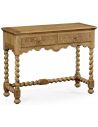 Square & Rectangular Side Tables Small Light oak console table