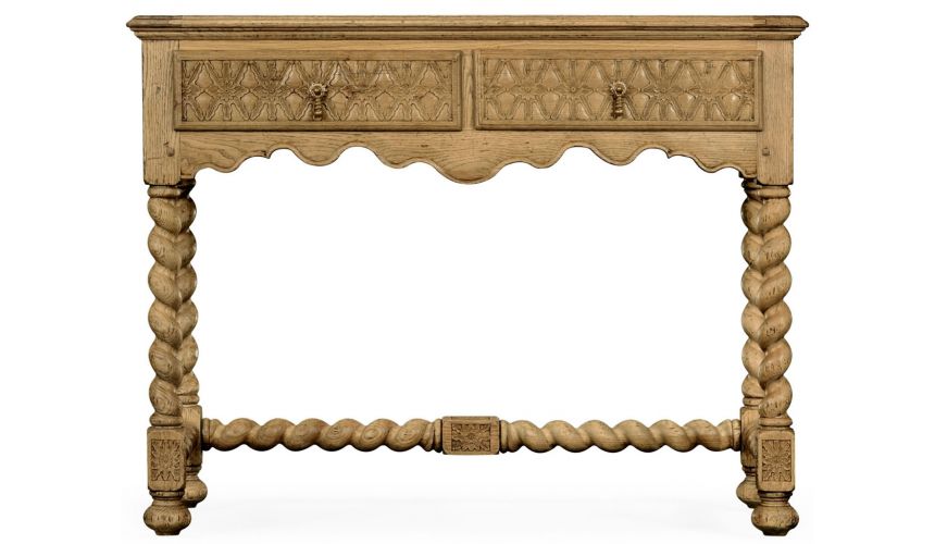 Square & Rectangular Side Tables Small Light oak console table