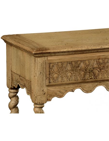 Square & Rectangular Side Tables Small Light oak console table