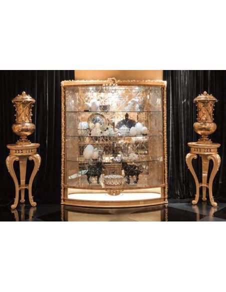 Breakfronts & China Cabinets Glass Paneled Display Cabinet from our exclusive empire collection