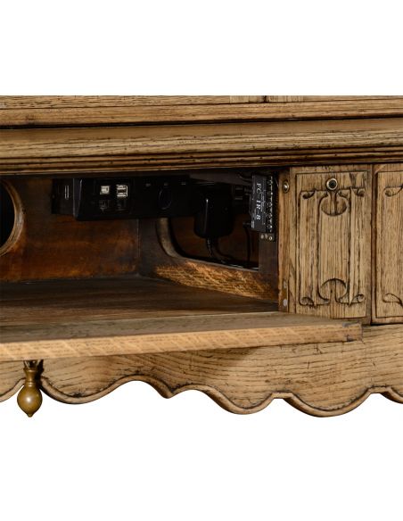 Entertainment Centers, TV Consoles, Pop Ups Natural oak TV cabinet