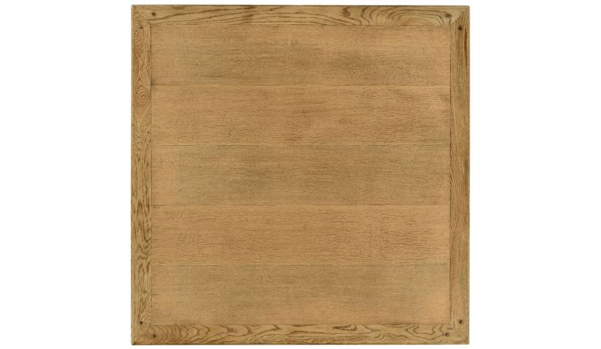 Coffee Tables Light oak square distressed coffee table