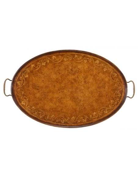 Large Oval Serving Tray-12