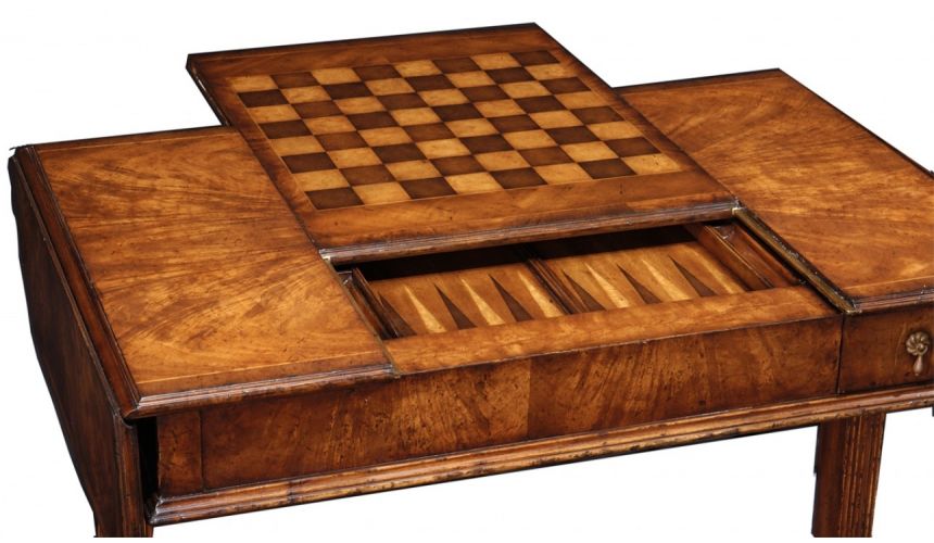 Game Card Tables & Game Chairs Game And Card Crotch Walnut Game Table