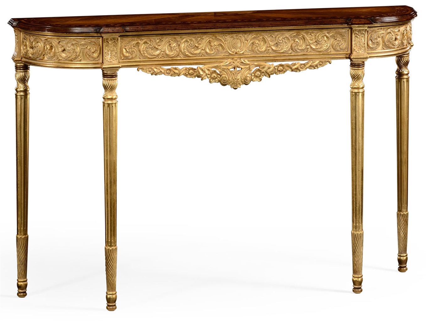 Louis IV style Narrow Console Table-31