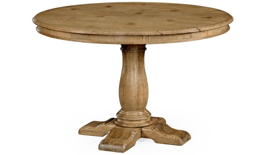 37B Althea Round Dining Table in Light Oak - Only Table