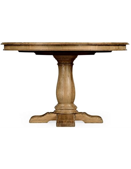 Dining Tables Light oak pedestal dining table