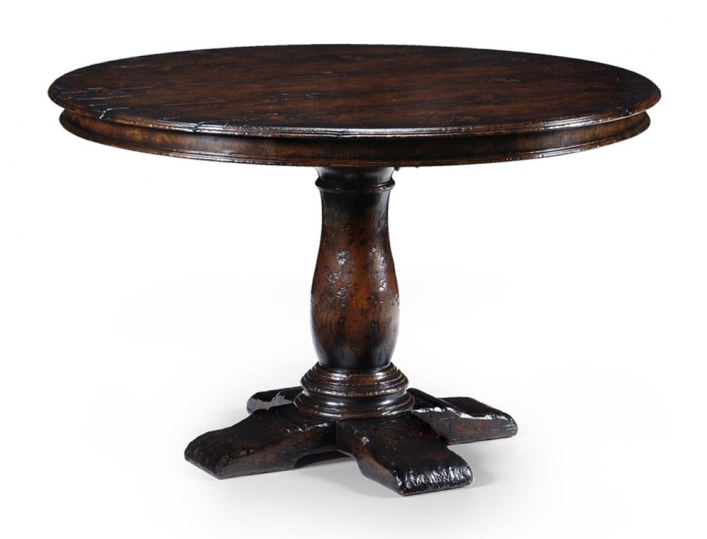 Dining Tables High End Round Dining Table In Dark Brown