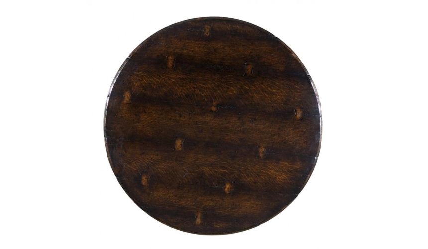Dining Tables High End Round Dining Table In Dark Brown