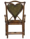 Dining Chairs High End Dinning Heart Arm Chair with a card playing theme