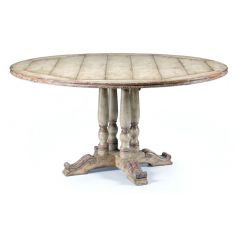 Dining Tables Furniture High Painted Round Dining Table (60\\")