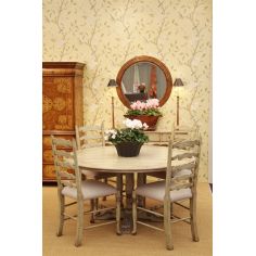 Dining Tables Furniture High Painted Round Dining Table (60\\") 2
