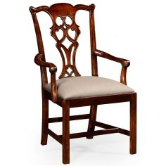 Dining Chairs High End Dinning Arm Chair in Mahogany