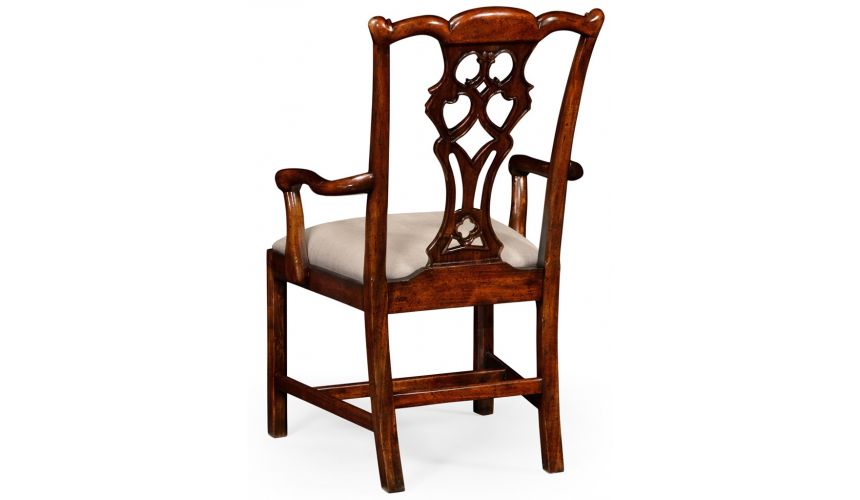 Dining Chairs High End Dinning Arm Chair in Mahogany